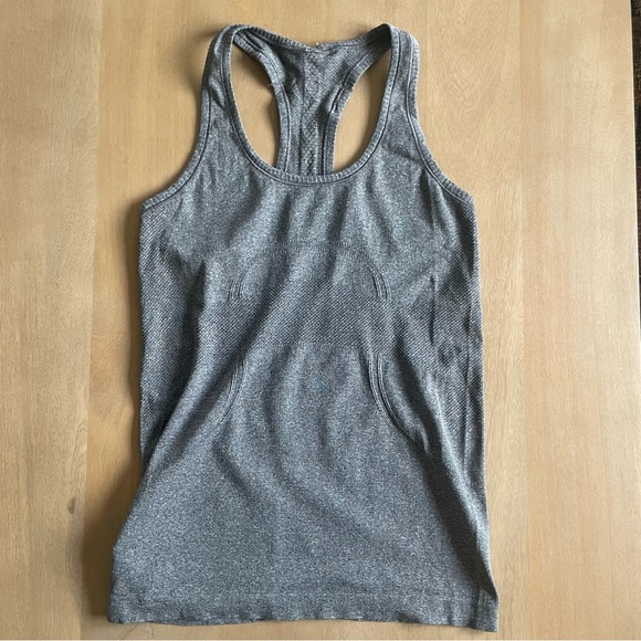 Lululemon Run: Swiftly Racerback Grey Tank Top - Picture 3 of 8